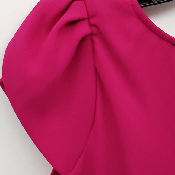 Papermoon for Stitchfix Women's Deep Pink Short Sleeve Dress Size XS - Picture 7 of 12